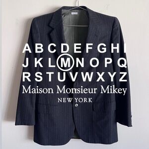 Brioni Pinstripe Wool Cashmere Blazer - 38